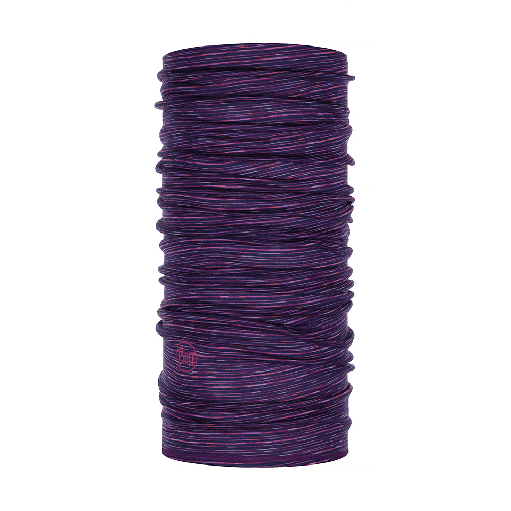 LIGHTWEIGHT MERINO WOOL PURPLE MULTI STRIPES