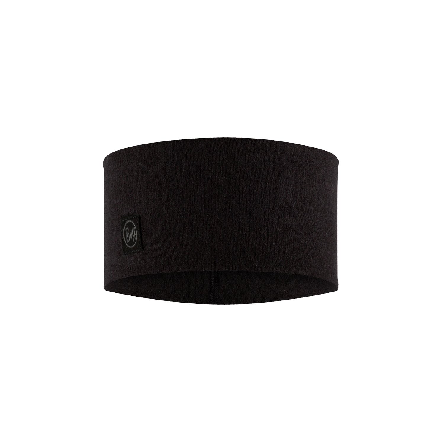 MERINO WIDE HEADBAND SOLID BLACK