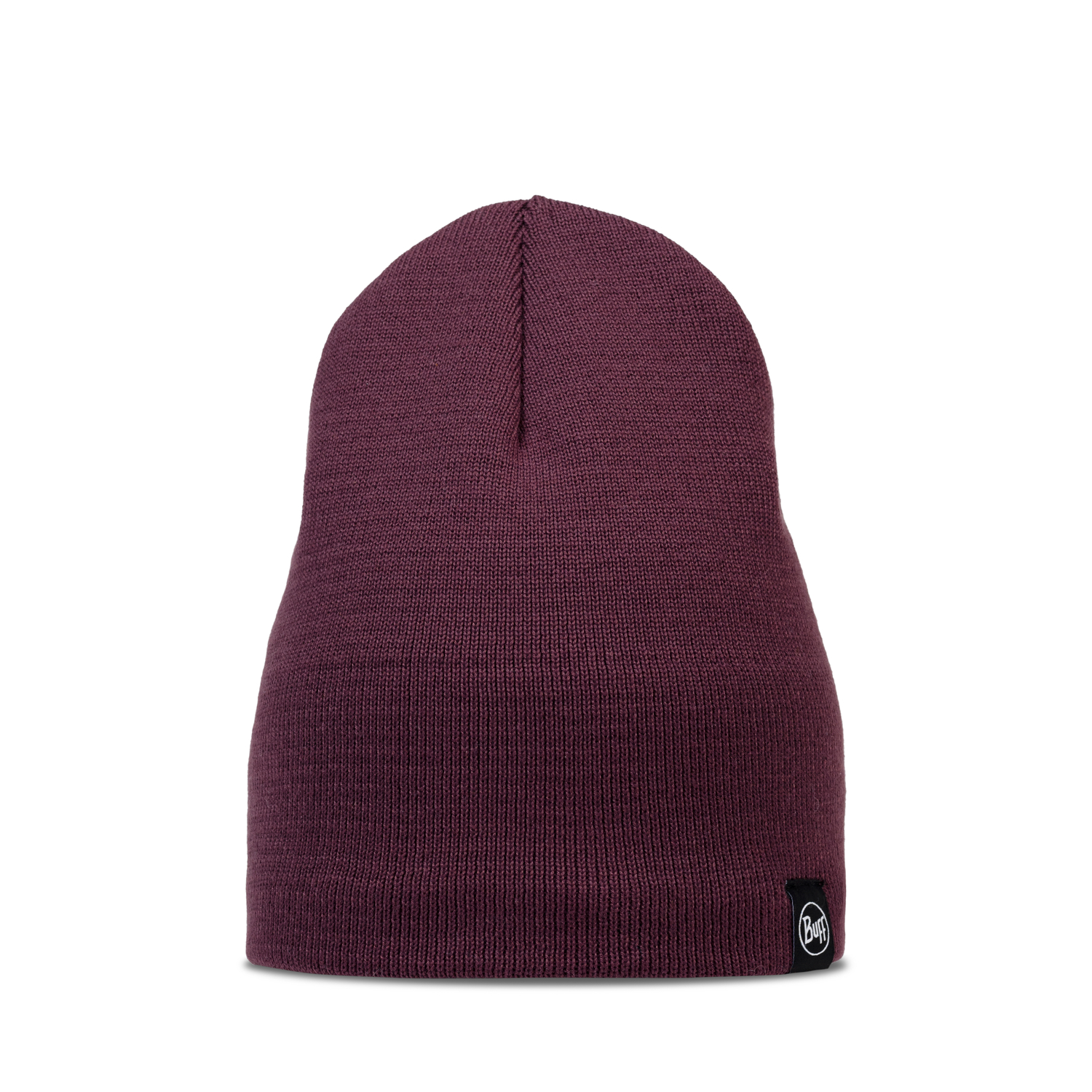 KNITTED & FLEECE BAND BEANIE LILON SHORT BURGUNDY