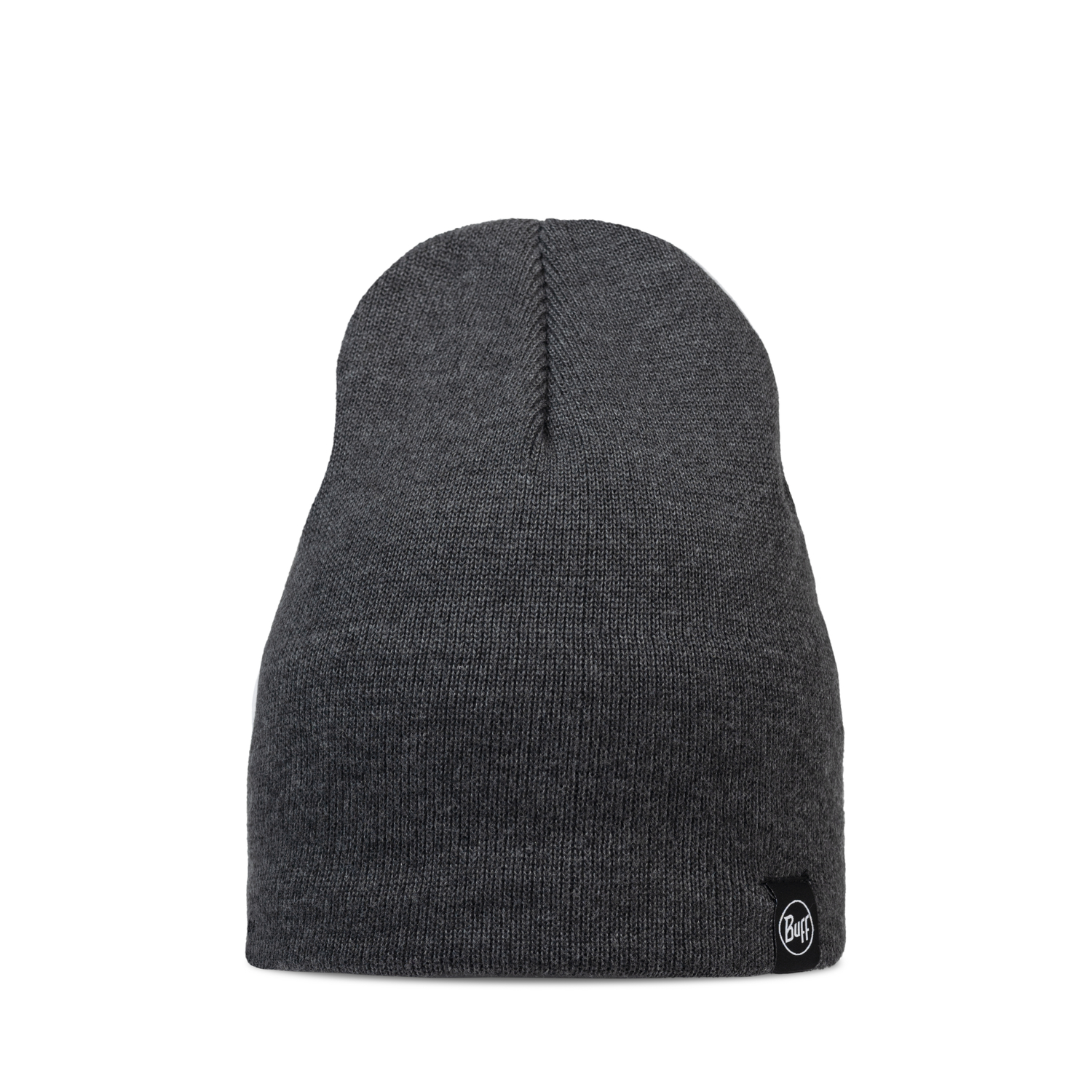 KNITTED & FLEECE BAND BEANIE LILON SHORT GREY HEATHER
