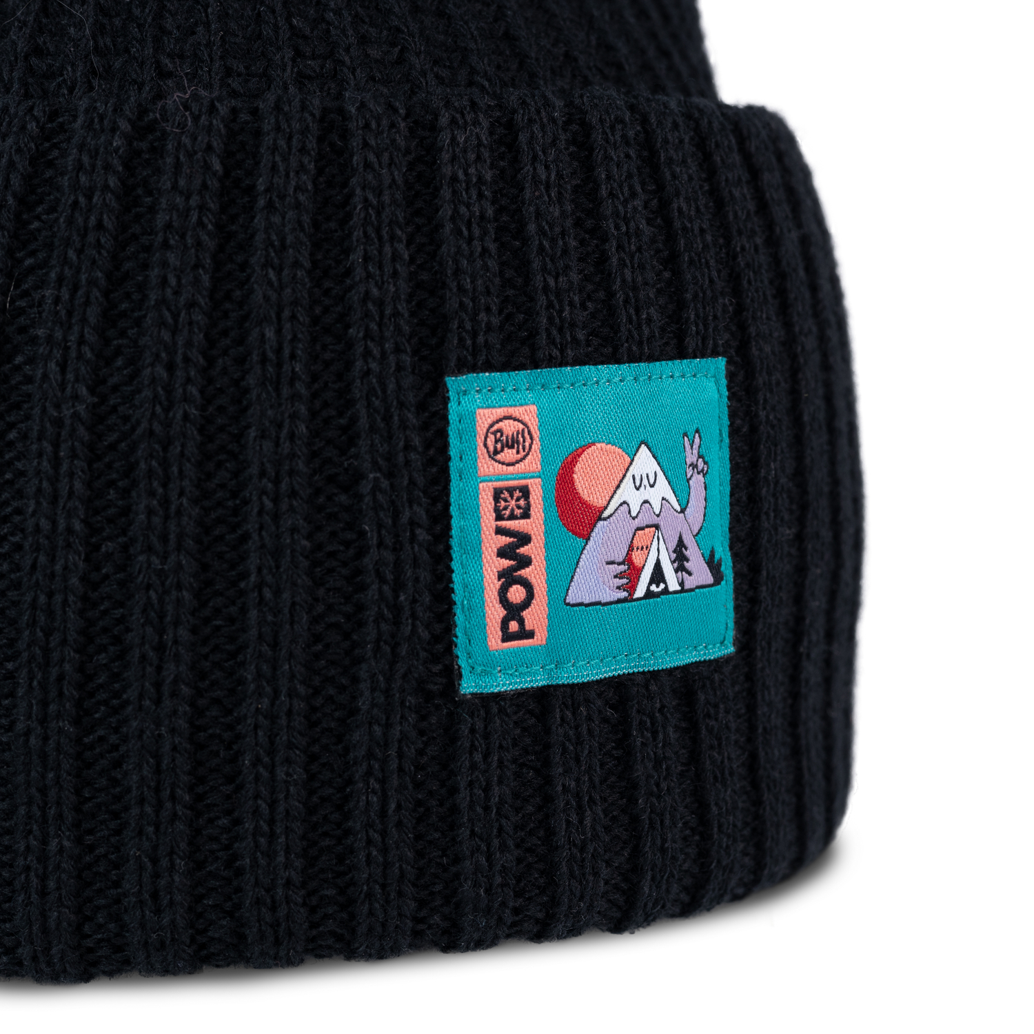 【POW】KNITTED BEANIE POW RUTGER BLACK
