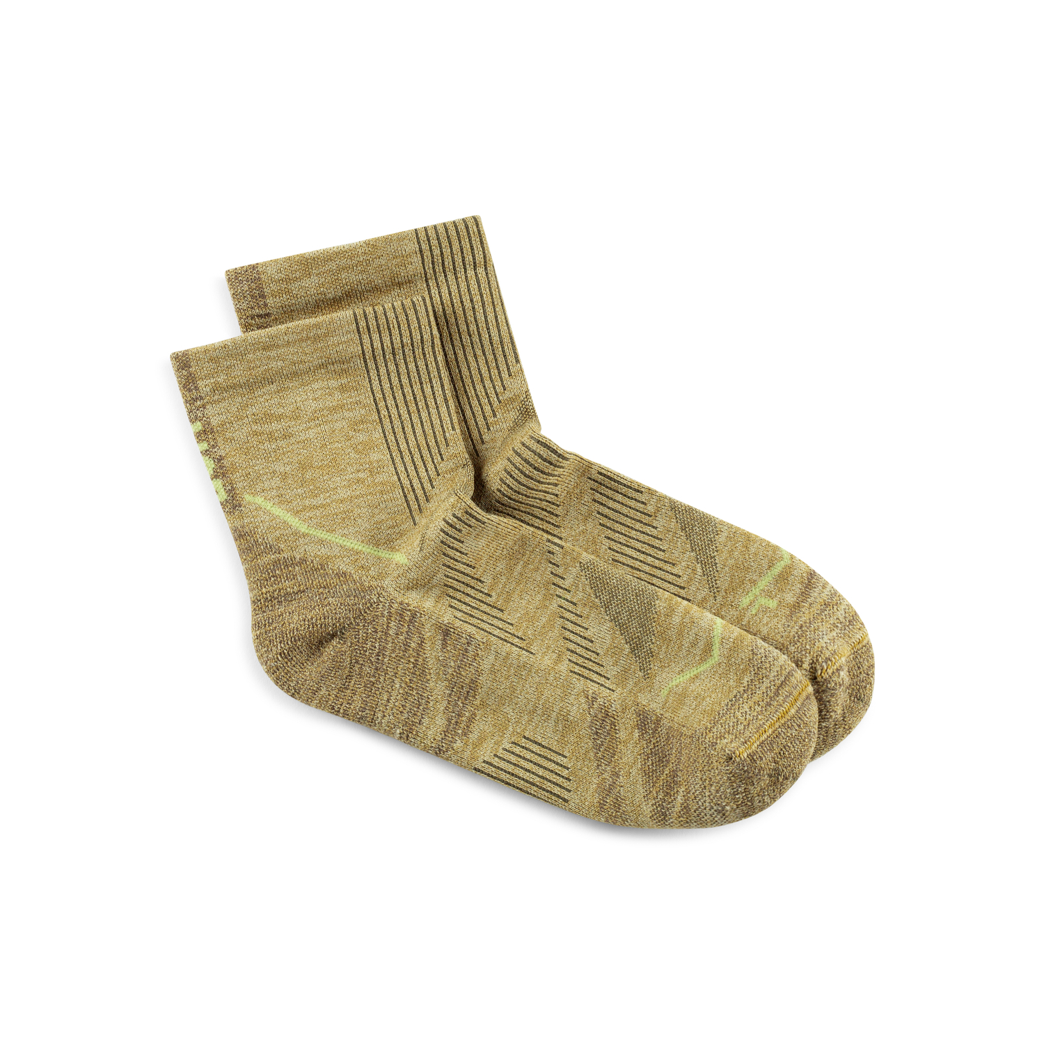 SOCKS DRYFLX QUARTER GINGKO L