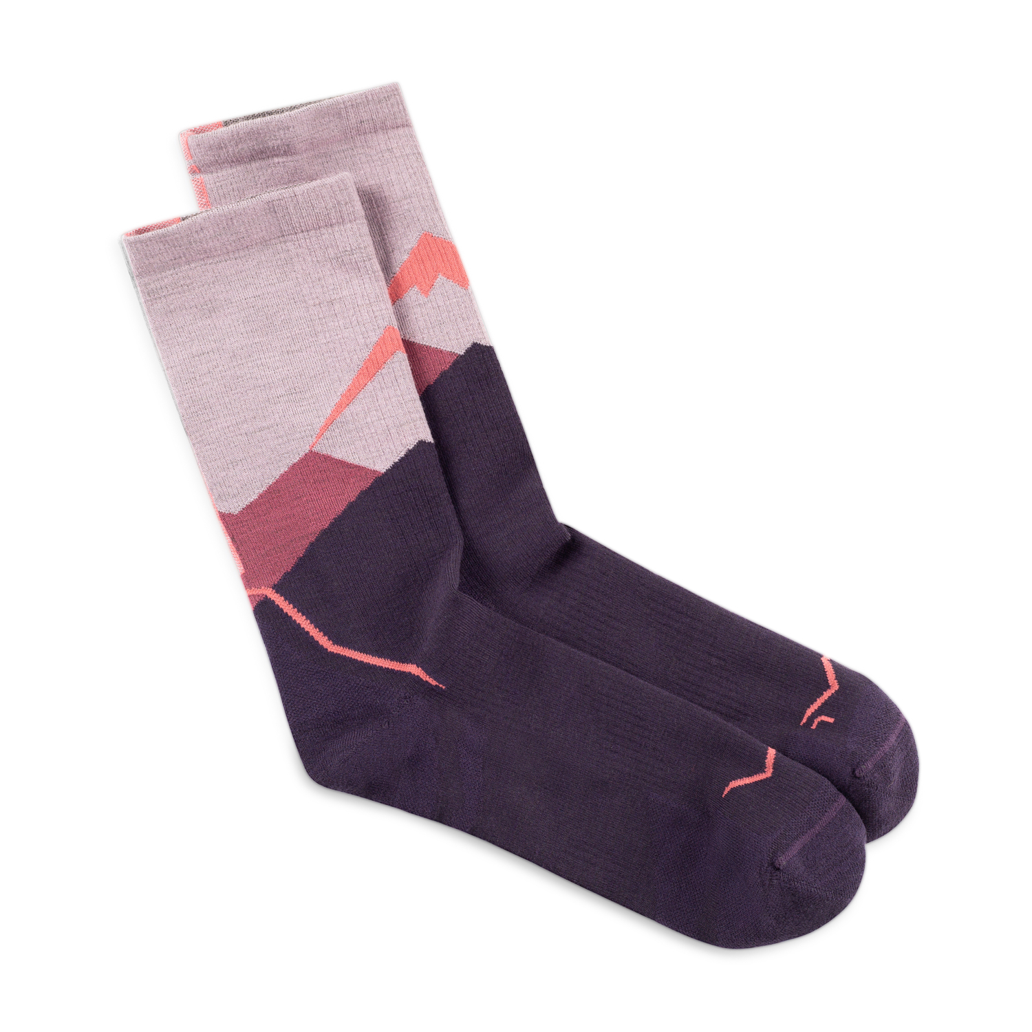 SOCKS LW MERINO WOOL CREW LWC1 PINK L