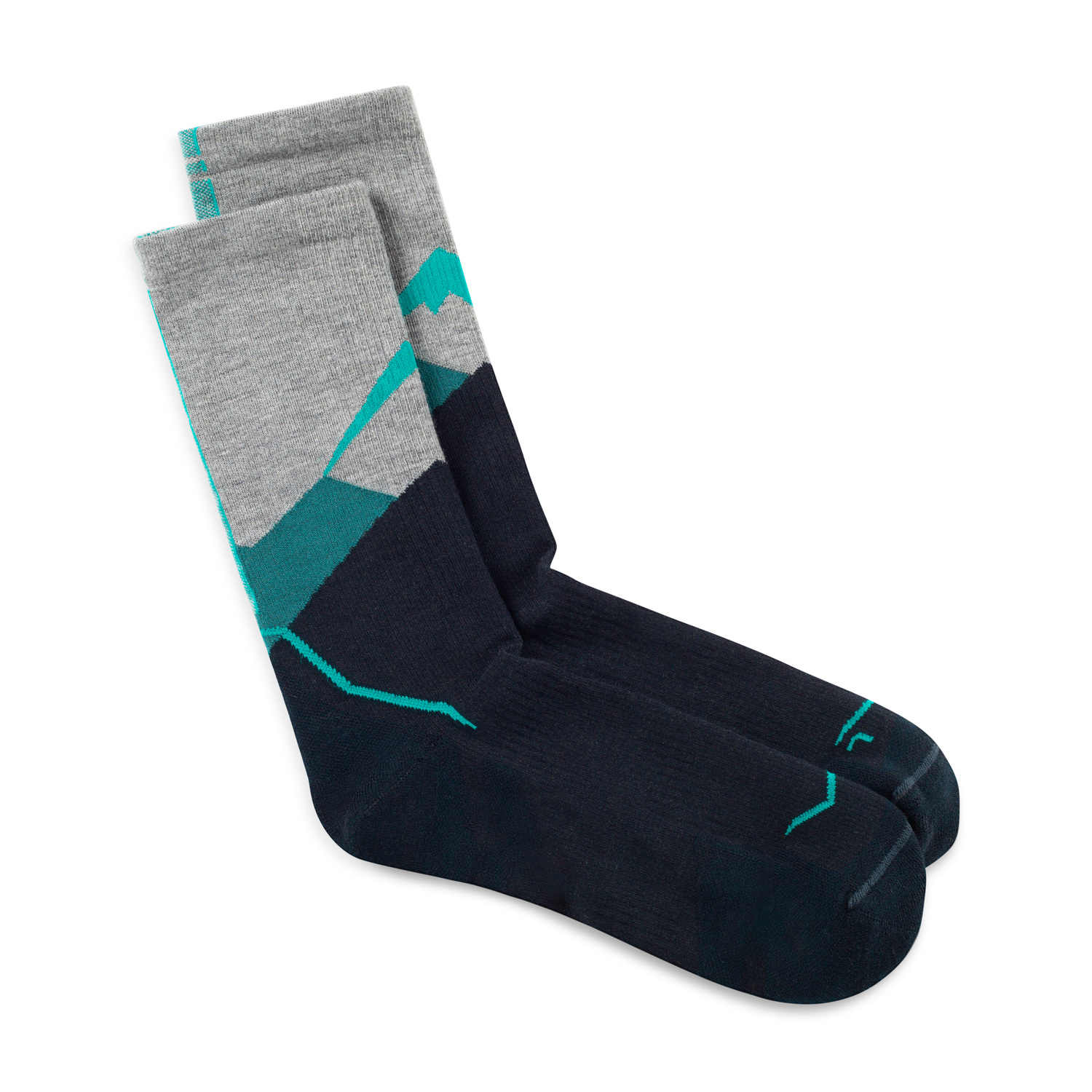 SOCKS LW MERINO WOOL CREW LWC1 TEAL M