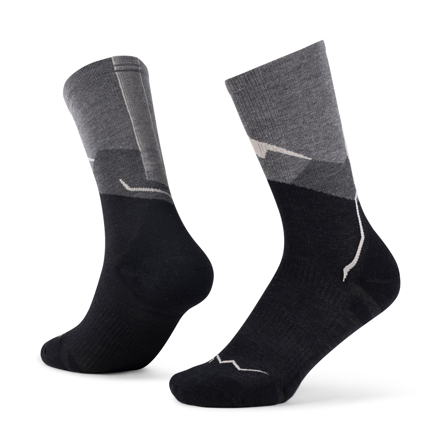 SOCKS LW MERINO WOOL CREW LWC1 GRAPHITE S