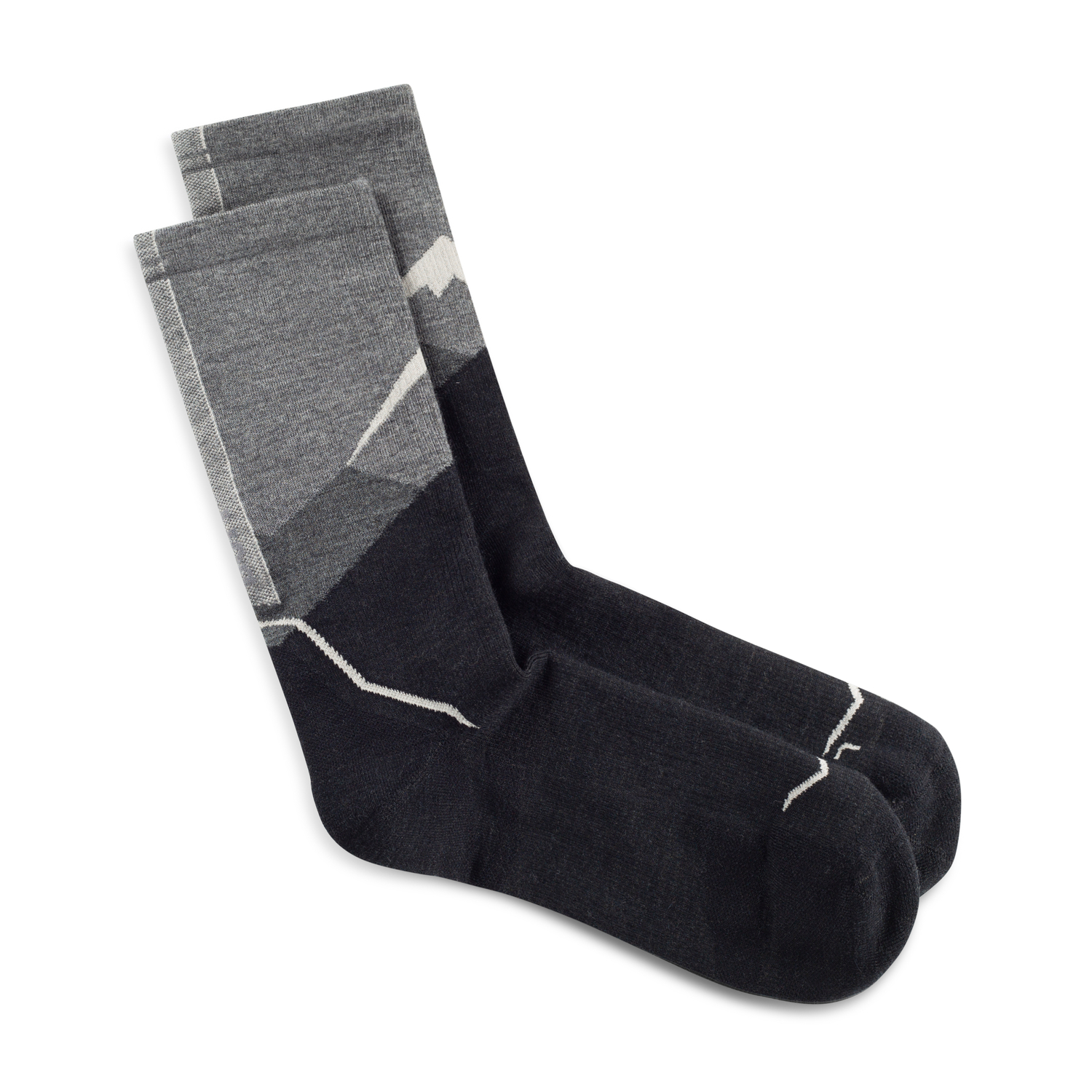 SOCKS LW MERINO WOOL CREW LWC1 GRAPHITE  L