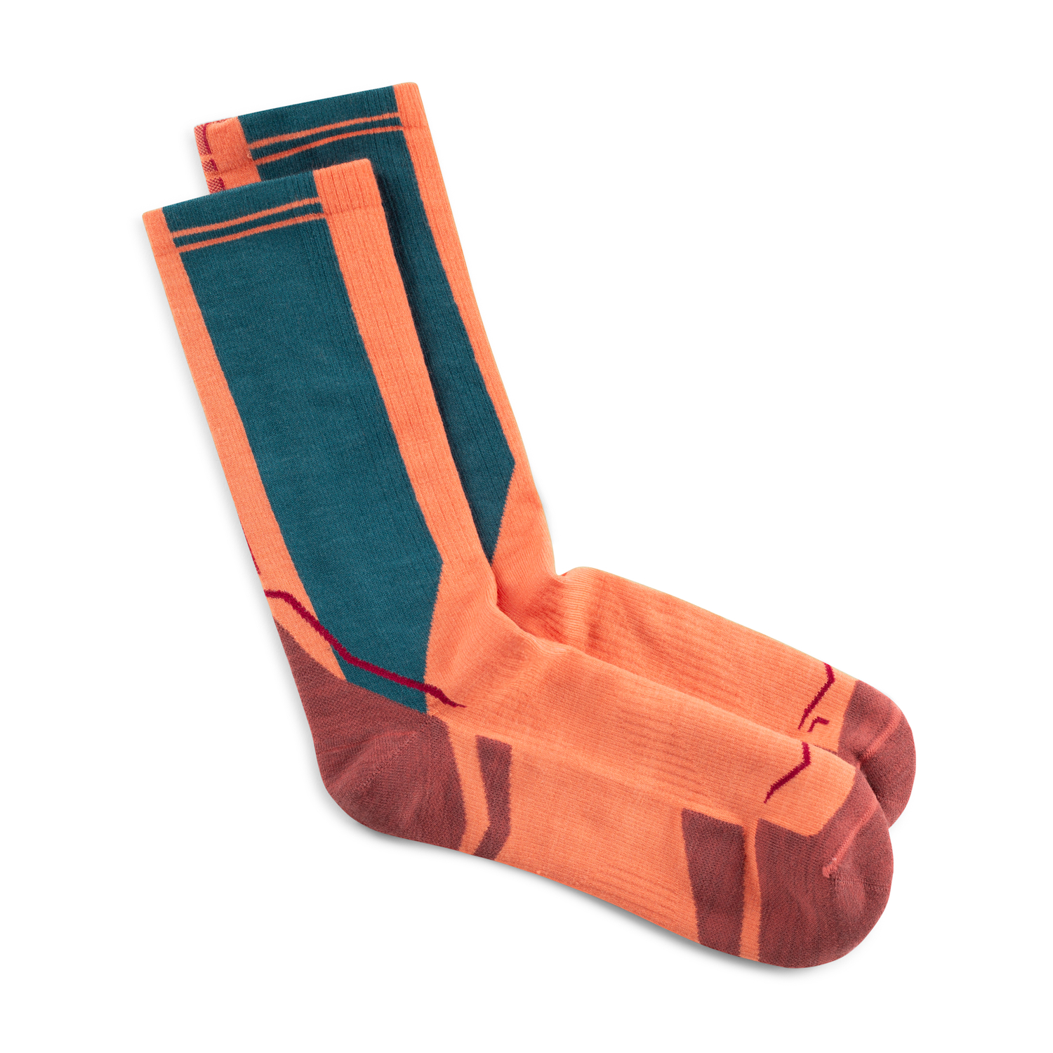 SOCKS LW MERINO WOOL CREW LWC4 FLAMINGO L