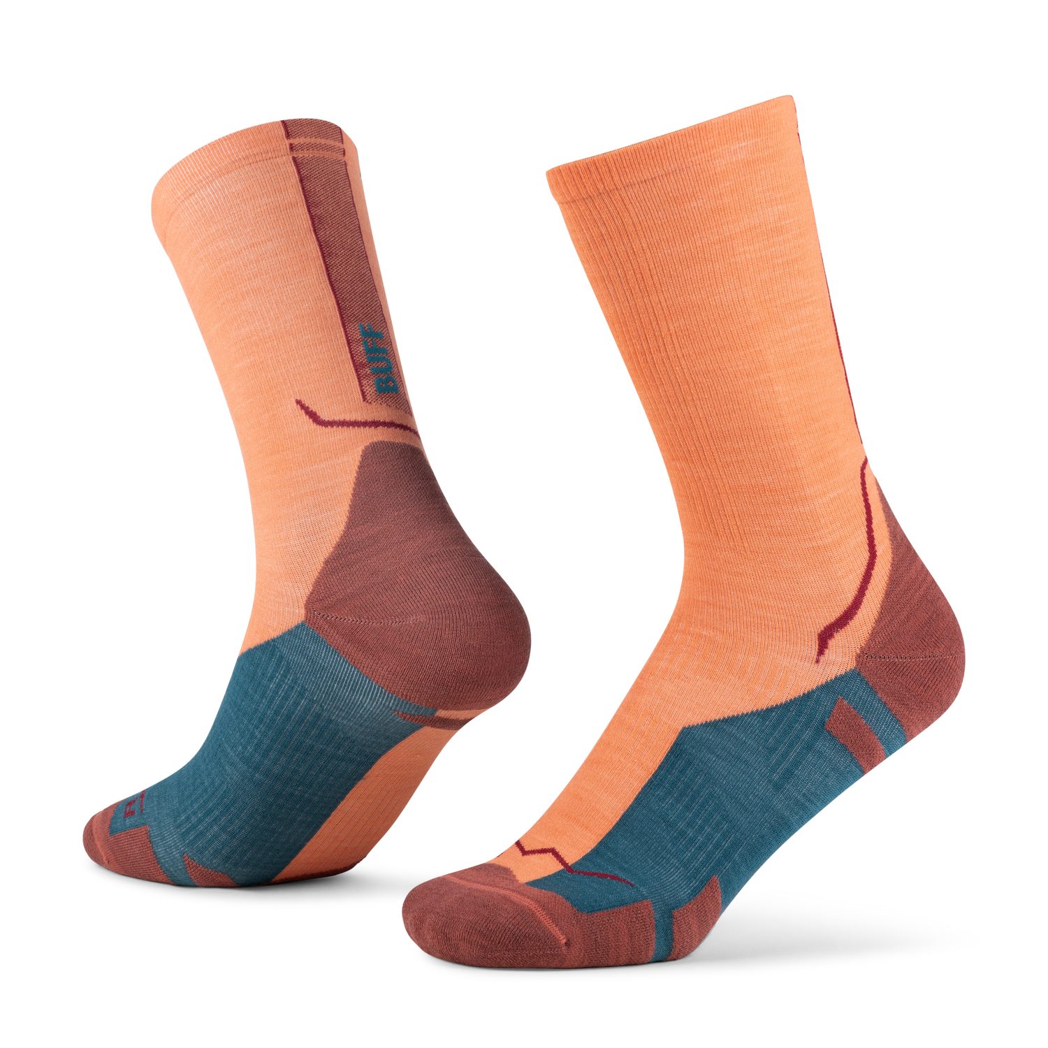 SOCKS LW MERINO WOOL CREW LWC4 FLAMINGO L