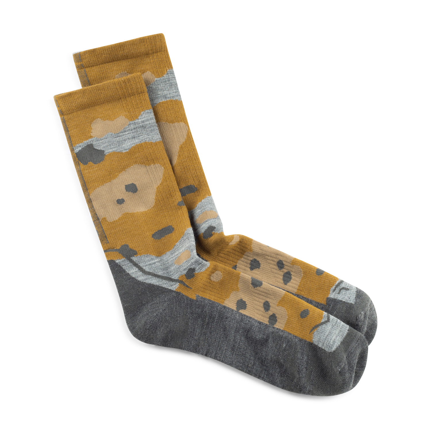 SOCKS LW MERINO WOOL CREW LWC2 UMBER KHAKI XL