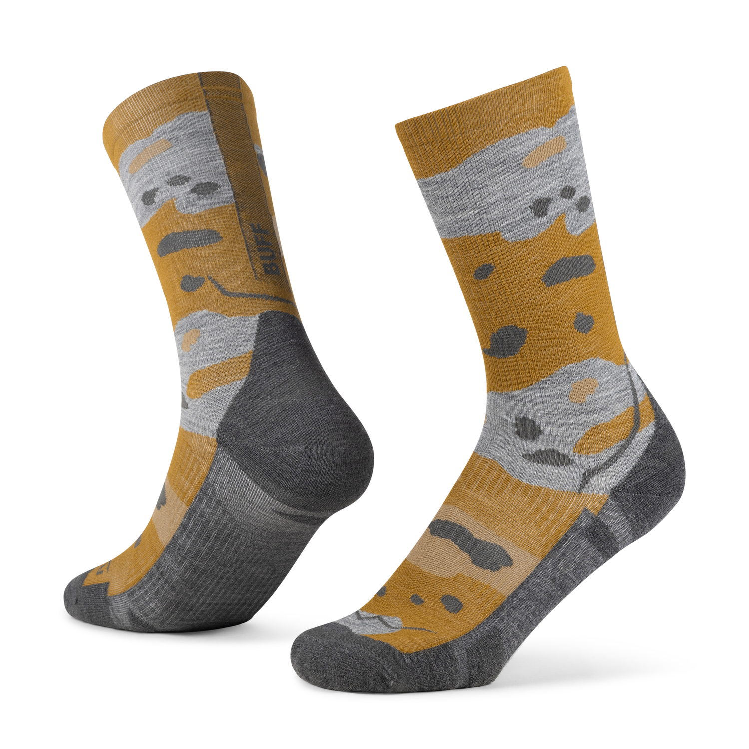 SOCKS LW MERINO WOOL CREW LWC2 UMBER KHAKI XL