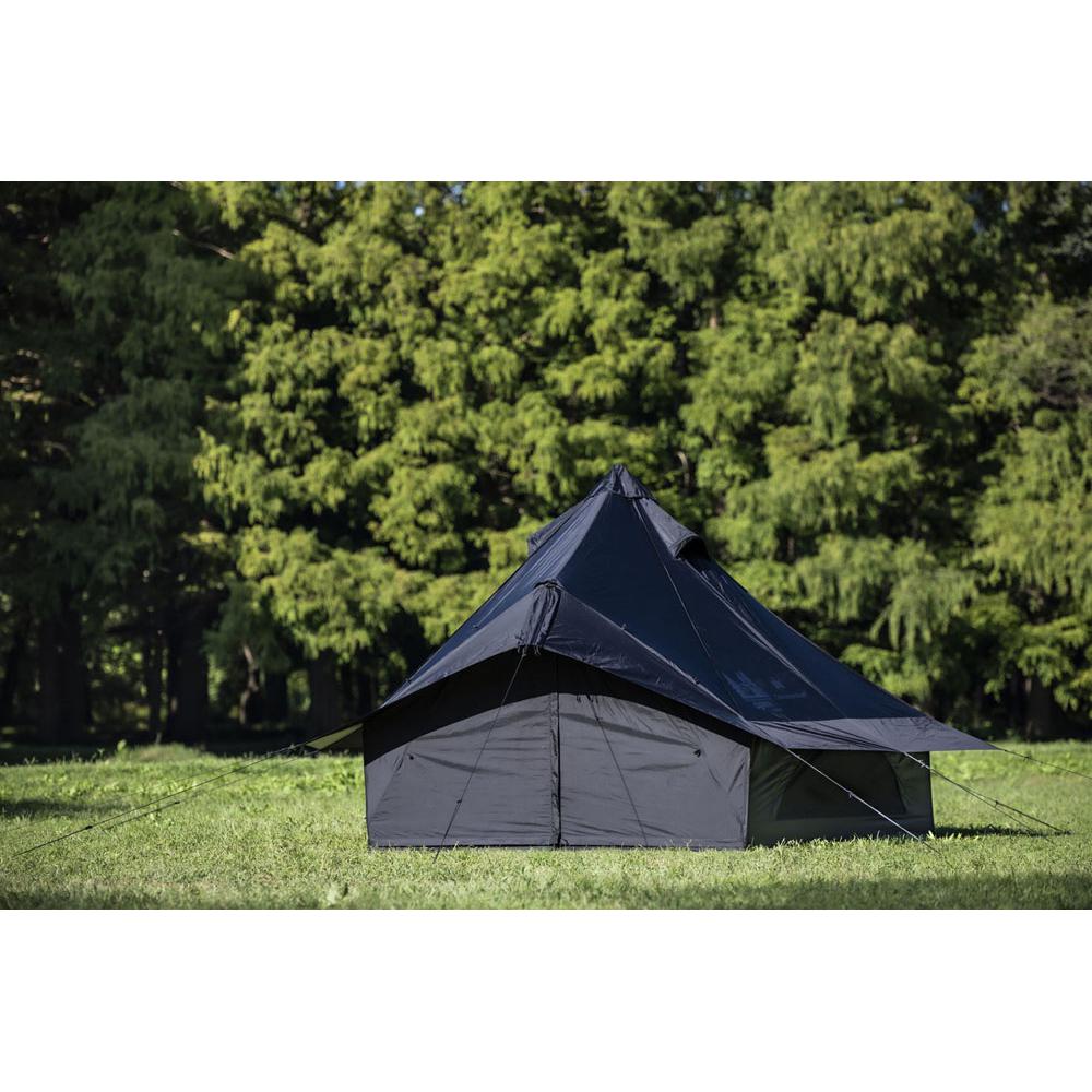モノポール＋1フレーム型テント Gloke8 BLACK グロッケ8 ブラック 4人 