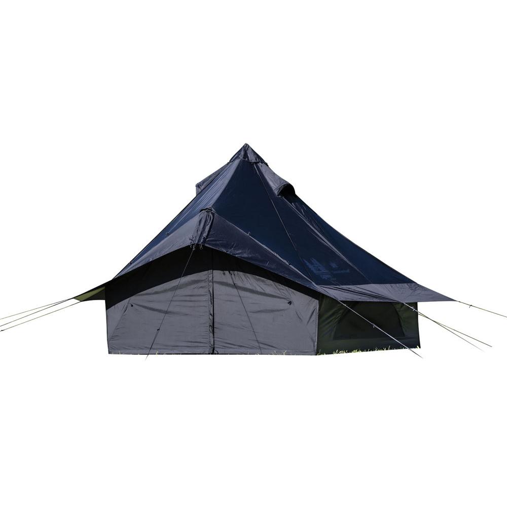 アウトドア テント/タープ モノポール＋1フレーム型テント Gloke8 BLACK グロッケ8 ブラック 4人 