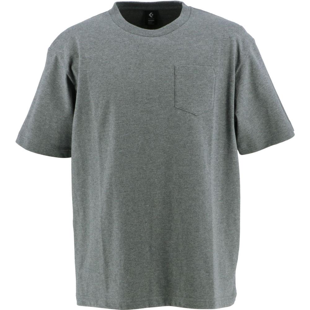 半袖Tシャツ クルーネックTシャツ(胸ポケット付)ルーズシルエット