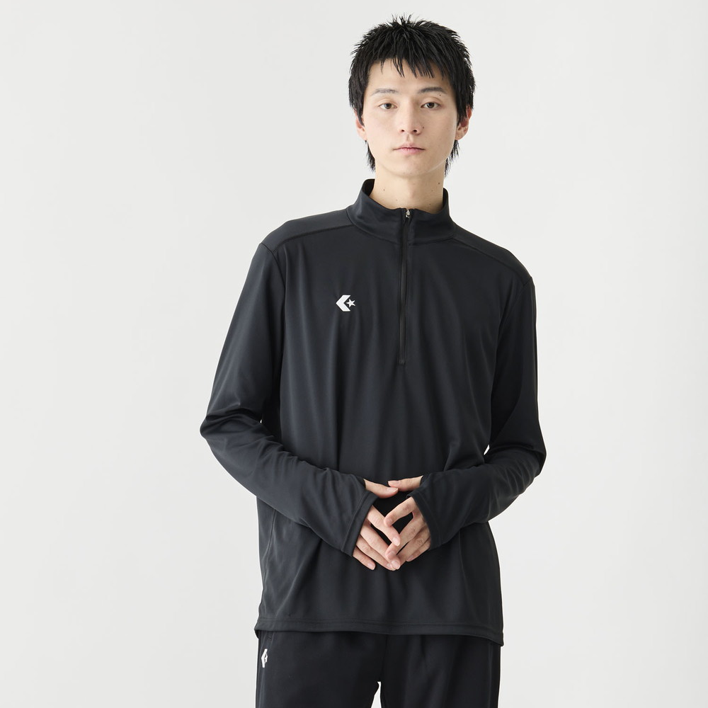 ベンチジャージハーフジップシャツ