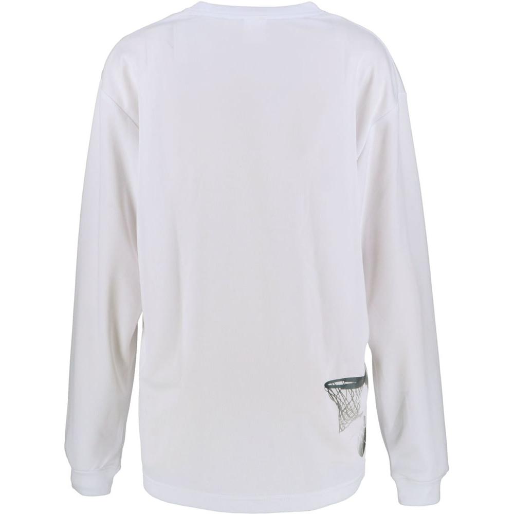 バスケ 練習用 長袖Tシャツ ウィメンズ プリントロングスリーブシャツ