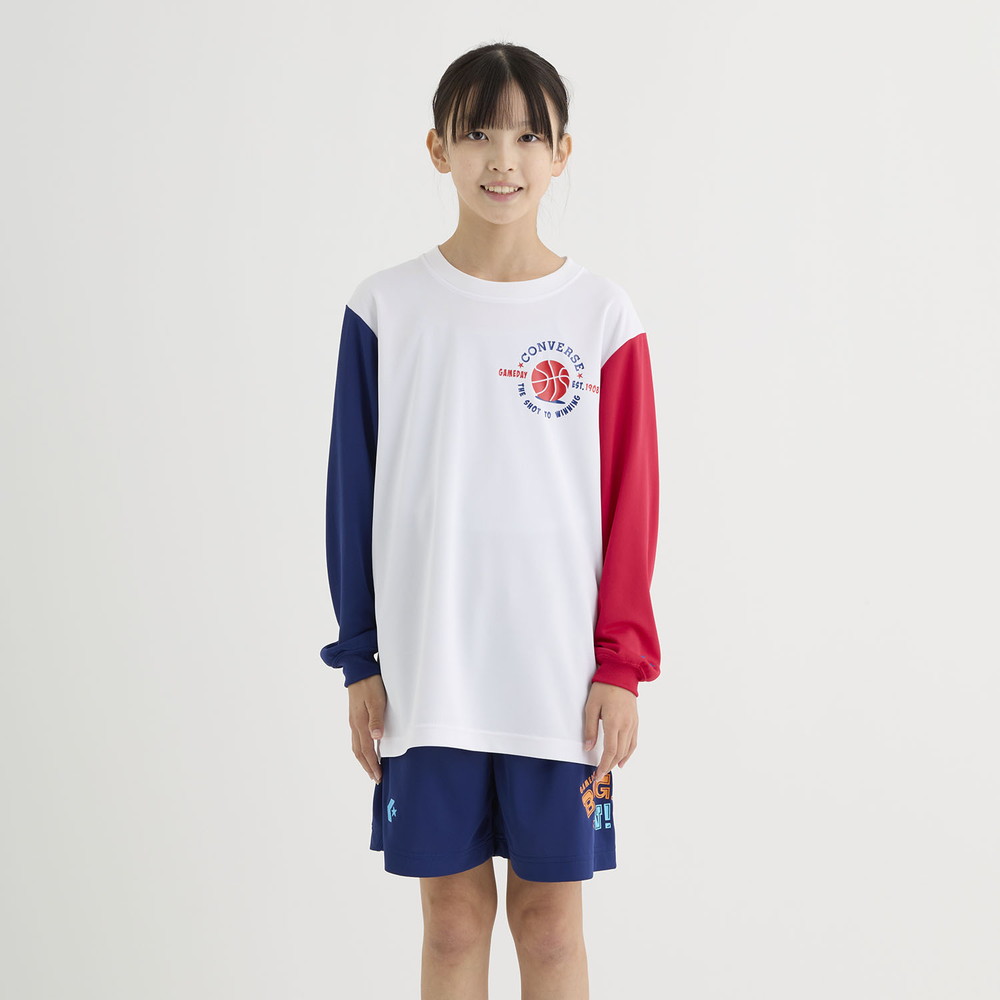 Jr.プリントロングスリーブ