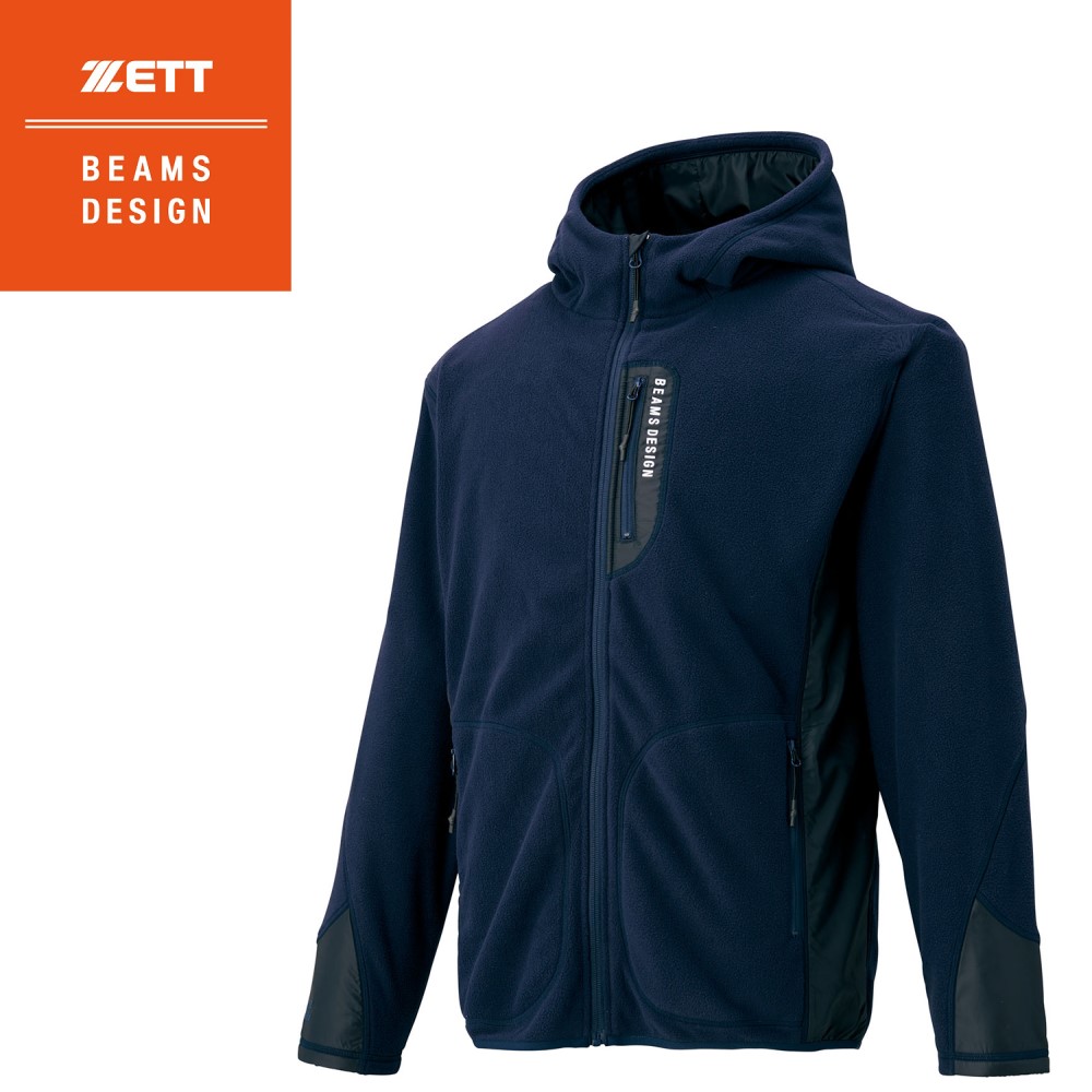 ZETT BEAMS DESIGN プロデュース フリースフードジャケット | 総合 