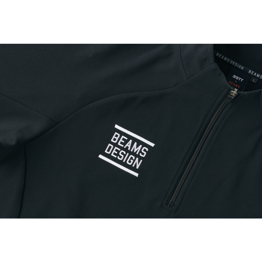 BEAMS DESIGN ハーフジップスウェット